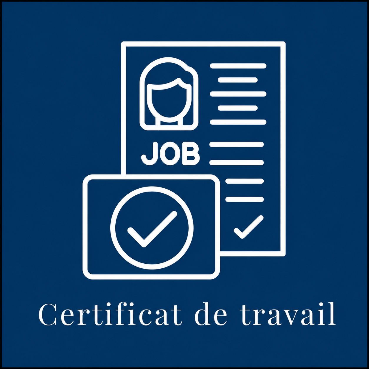 Certificat de travail